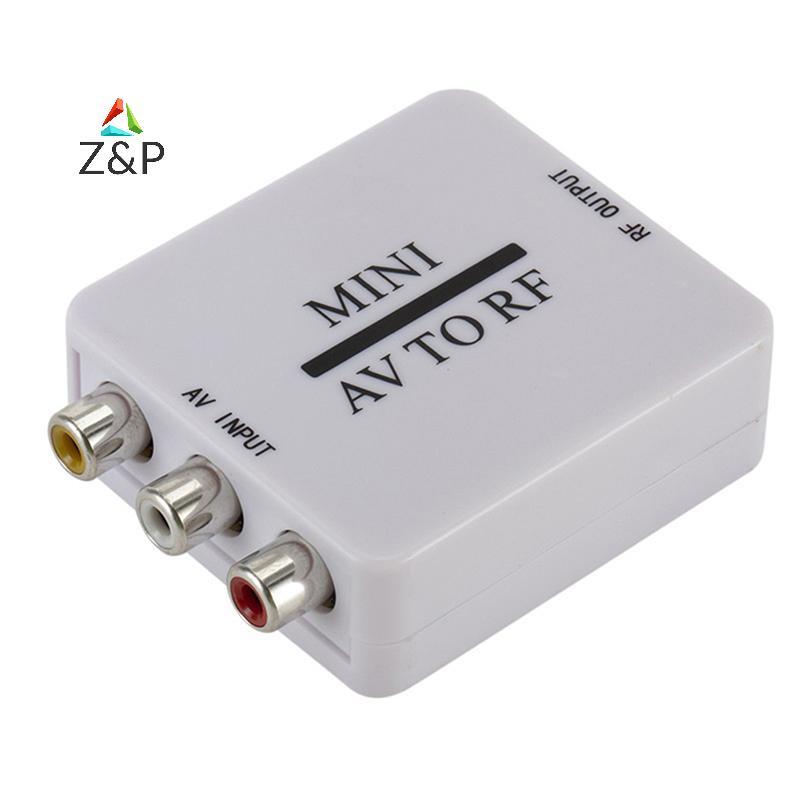 Z&P RCA/Composite A/V เป็น RF/Coax/Coaxial Converter RF Modulator AV 2 COAX อะแดปเตอร์ COD