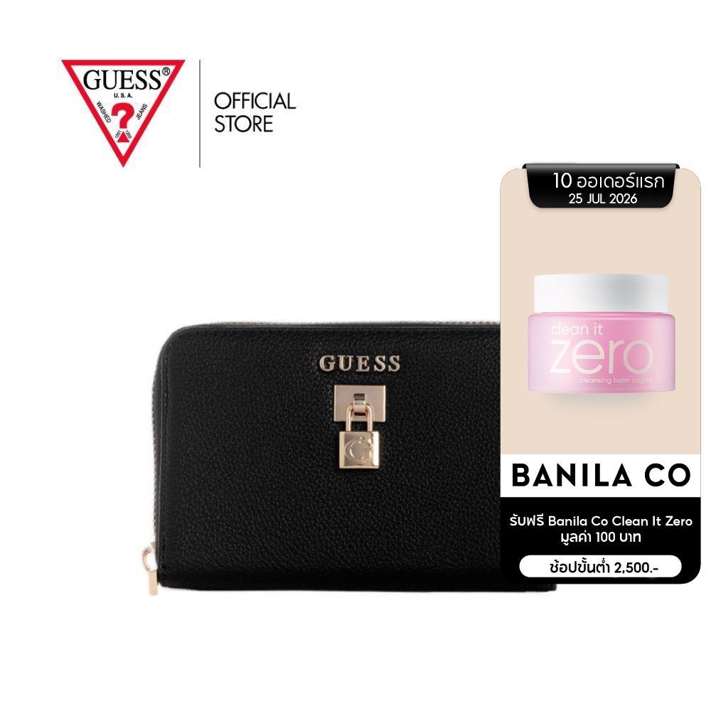 กระเป๋า Guess รุ่น BG7833140 YESBA SLG MEDIUM ZIP AROUND สีดำ