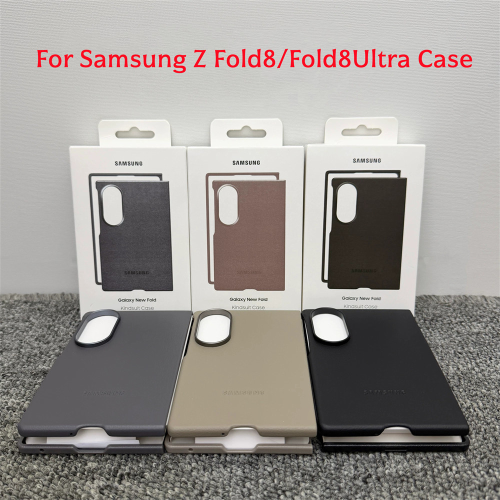 สําหรับหนังต้นฉบับสําหรับเคสกันกระแทกแม่เหล็กสําหรับ Samsung Galaxy Z Fold8 Fold8 กล้อง Ultra Slim ป้องกันฝาครอบชาร์จไร้สาย