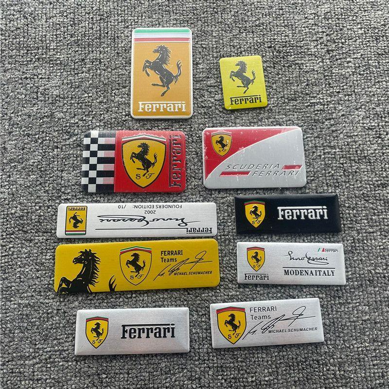 Suitable for SF90 labeling, aluminum alloy logo stickers, Lewis, F1 racing style decoration stickers