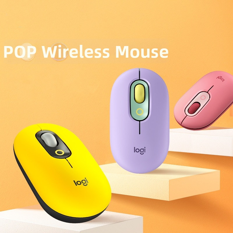LOGITECH POP MOUSE WIRELESS MOUSE EMOJI BUTTON (910-006514,910-006516,910-006515,910-007400,910-0074