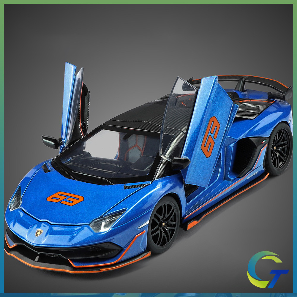 1:32 Aventador SVJ 63 ของเล่นDiecastรถรุ่นรถยนต์ของเล่นคอลเลกชันของขวัญสําหรับเด็ก