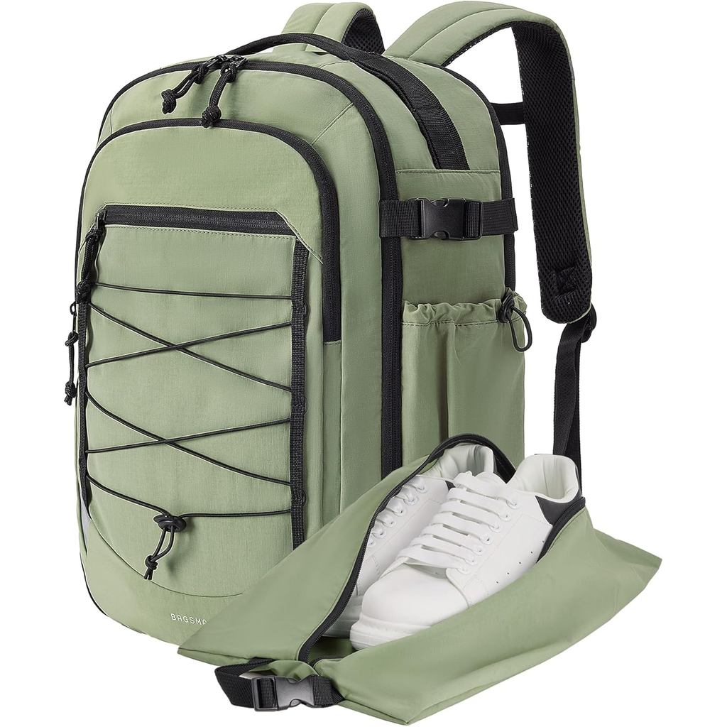 BAGSMART กระเป๋าเป้พกพา กระเป๋าเป้เดินทางขนาดใหญ่ 17.3 นิ้ว พกพาบนเที่ยวบินได้รับการอนุมัติ, Persona