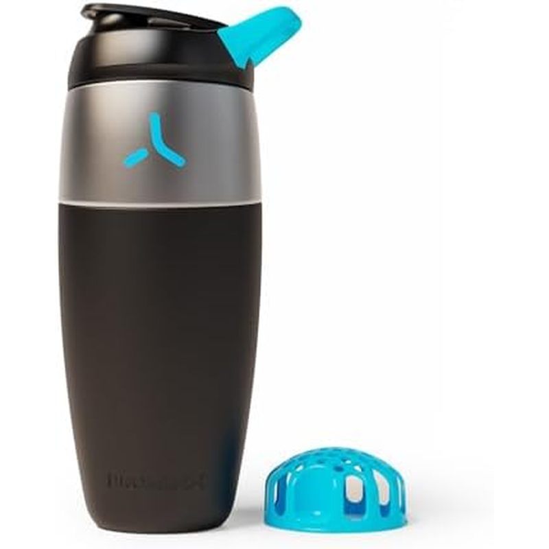 Promixx Pursuit ขวดเครื่องปั่นสแตนเลส - เครื่องผสมโปรตีนโลหะน้ําหนักเบา 26 ออนซ์พร้อม Snap-Fit Agita