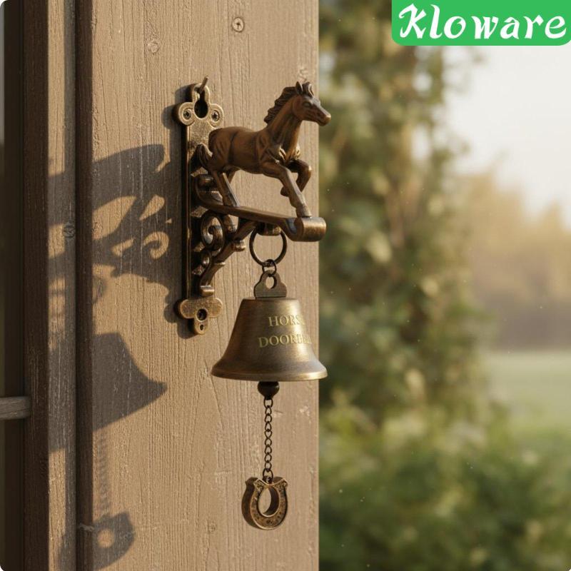 [Kloware] Running Horse Entry Chime Equestrial Farmhouse Horse Chime Mechanical Function Design Door