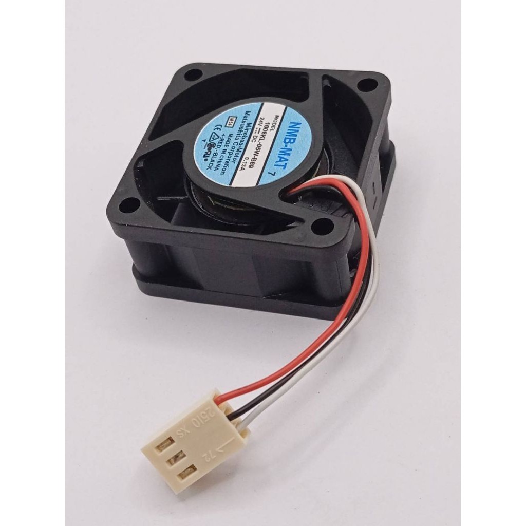 พัดลม NMB 1608KL-05W-B69 ขนาด: 40*40*20มม. แรงดันไฟฟ้า: 24V 1608KL-05W-B69 0.13 A แจ็ค3พิน