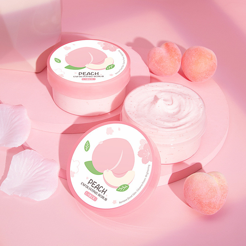 LAIKOU LAIKOU Cherry Blossom Facial Scrub g Peach Facial Cleanser Pore Granular Scrub 56BH
