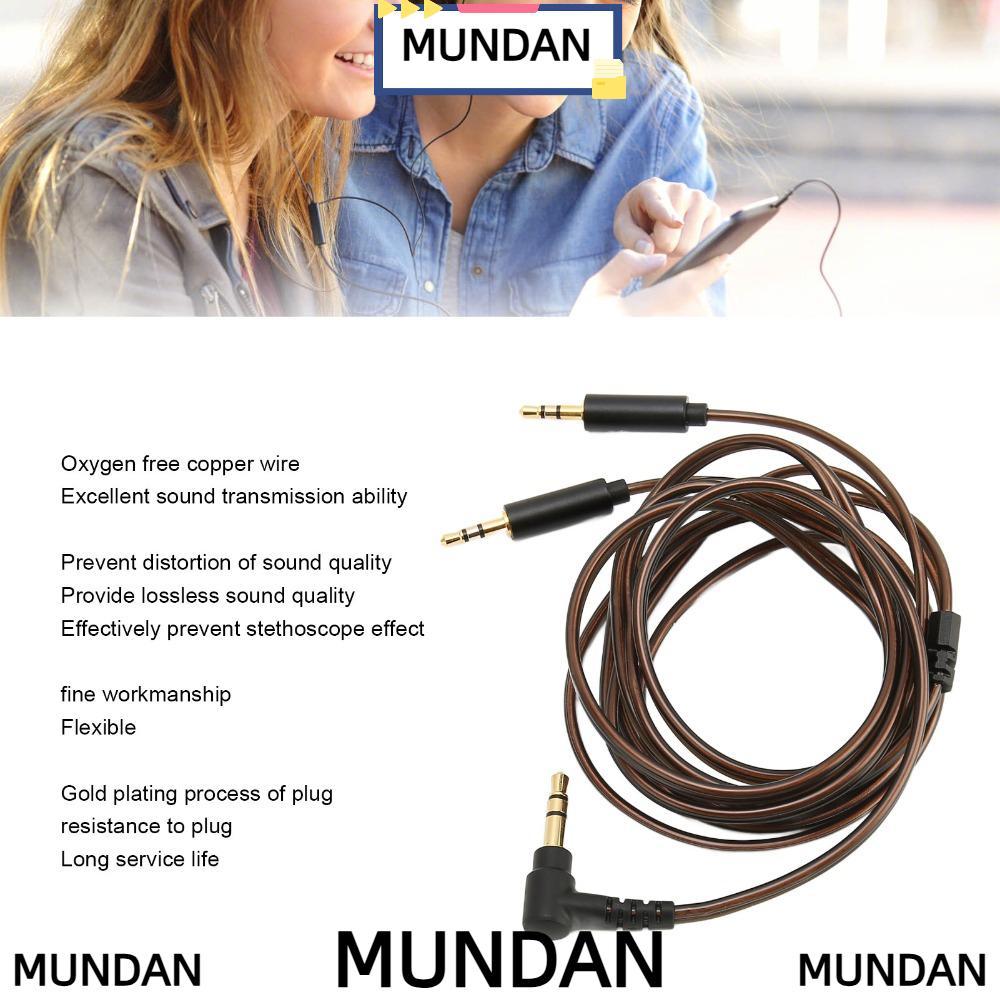 MUNDAN หูฟังเปลี่ยนสาย, 3.5 มม.ถึง Dual 2.5 มม.120 ซม./47.2in Aux สาย, ยืดหยุ่น Plug and Play อัพเกร