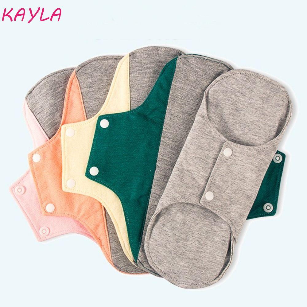 KAYLA แผ่นรองผ้าประจําเดือน, ผ้าอนามัยแบบซักได้, ผ้าอ้อม Graphene ความจุขนาดใหญ่ระบายอากาศได้ Panty Liner Lady Care