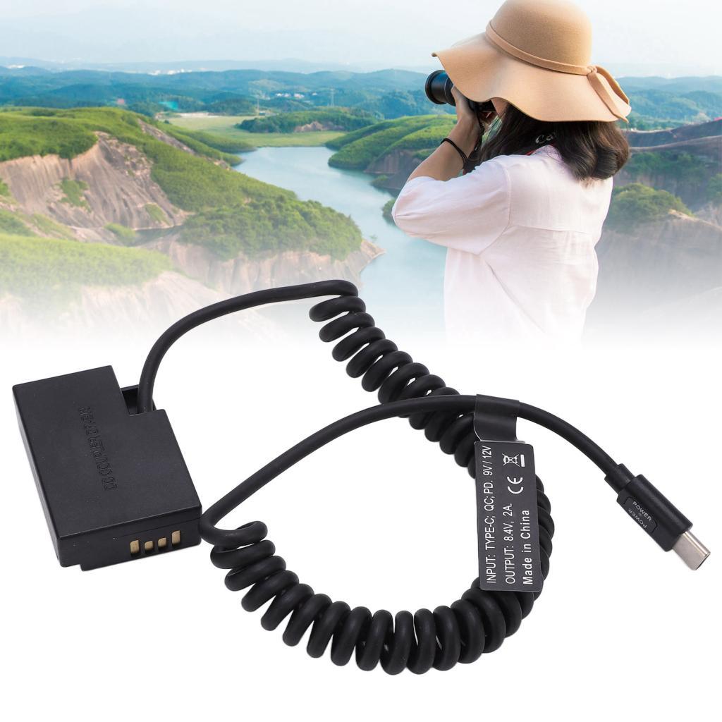 ถอดรหัส Dummy แบตเตอรี่ Stable LPE17 ประเภท C 9V/12V Longer Life ใหม่ล่าสุดสําหรับ M3 M5 M6 กล้อง