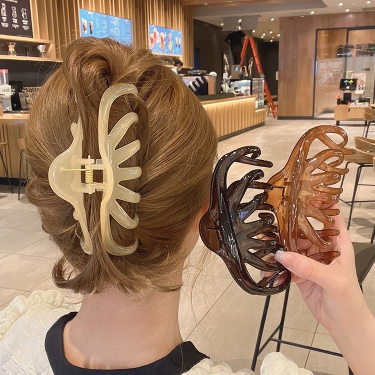 BLIVO 1 ชิ ้ นขนาดใหญ ่ Elegant Lady สาวเกาหลี Grips Hairpin Hairclips อุปกรณ ์ เสริมผม