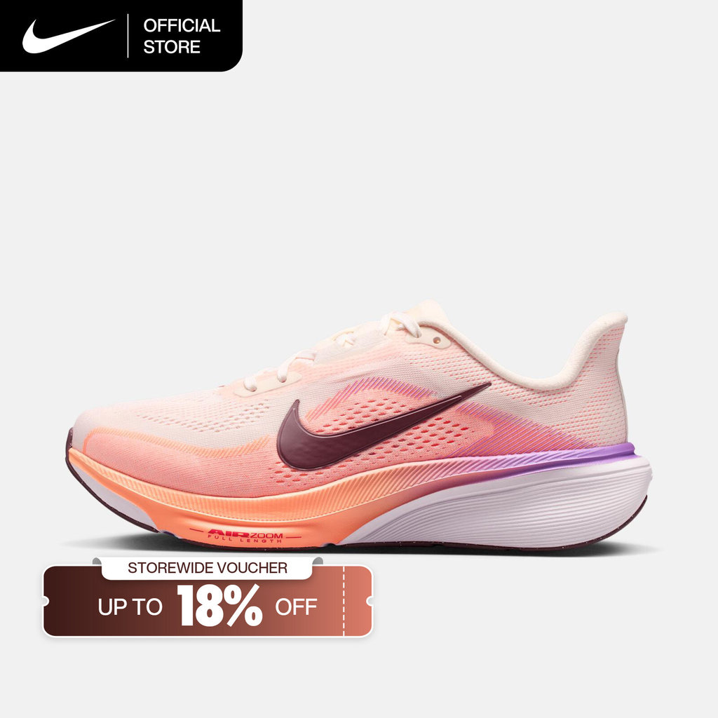 Nike Women's Pegasus 42 Road Running (Wide) Shoes - Chalk [IH1847-113]
