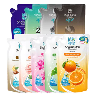 FernnyBaby ครีมอาบน้ำ โชกุบุสสี โมโนกาตาริ Shokubutsu 400-500ML หลากหลาย สูตร และ สี ให้เลือก ขนาด 400-500 มล.