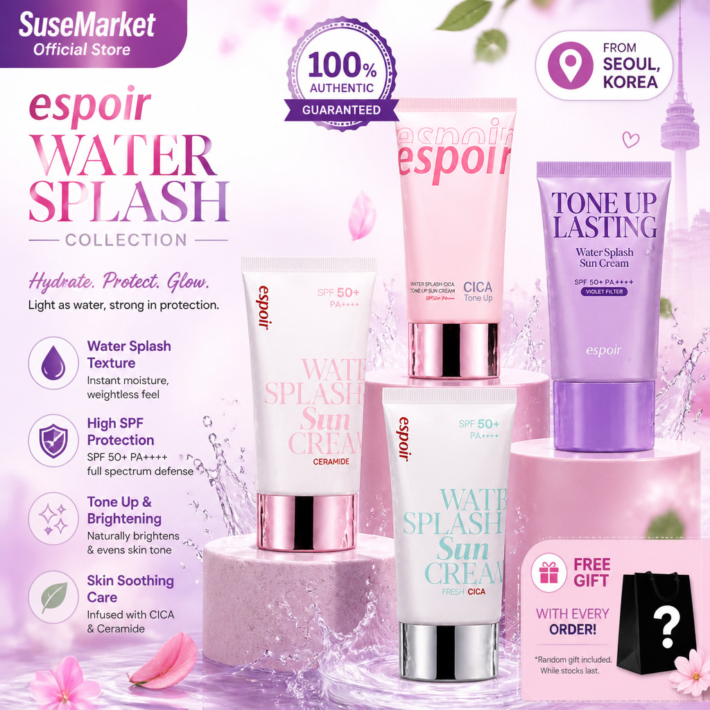 Espoir Dual Size Watery UV Sunscreen SPF50+ PA++++ Cica Centella Ceramide Barrier Repair ผลิตภัณฑ์เกาหลีแท้ 100%