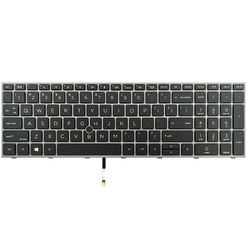 ใช้ได้กับ HP HP ZBook Fury 17 G7 ZBook Fury 17 G8 คีย์บอร์ด M20128-001