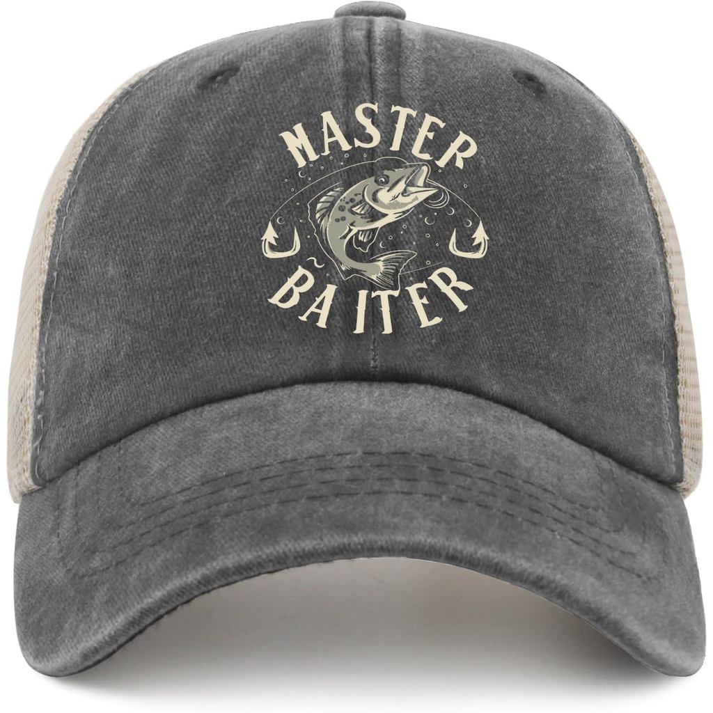 Master Baiter หมวกสําหรับผู้ชายเบสบอลหมวก Cool Washed หมวกวิ่ง Breathable