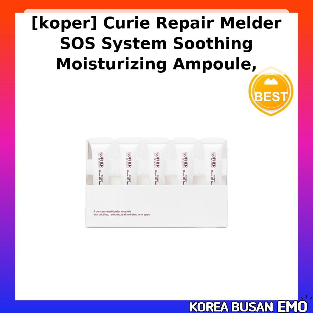 [koper] Curie Repair Melder SOS System Soothing Moisturizing Ampoule, 30ml, ชุด 6 / Korean Ampoule b