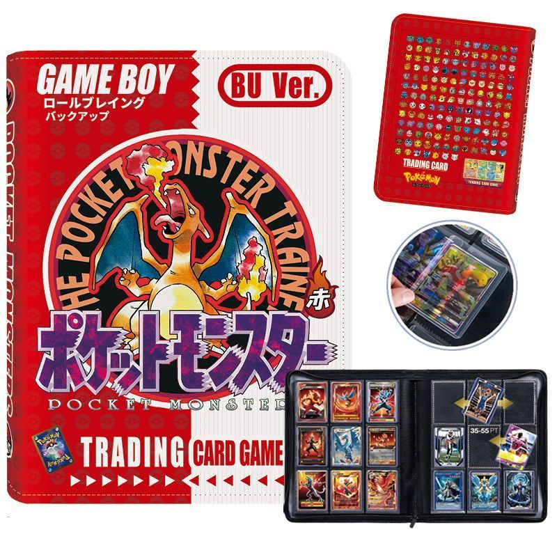 Pokémon 35PT Card Holder Storage Book Deluxe PU Zipper Card 30th Anniversary Collection Book PTCG Ca