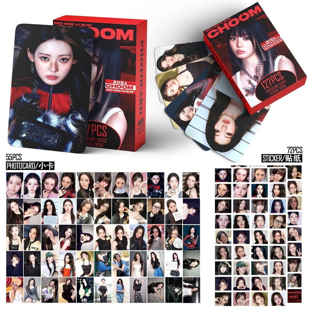 พร้อมส่ง 127 แผ่น BABYMONSTER CHOOM Li Charen RORA Photocard Sticker