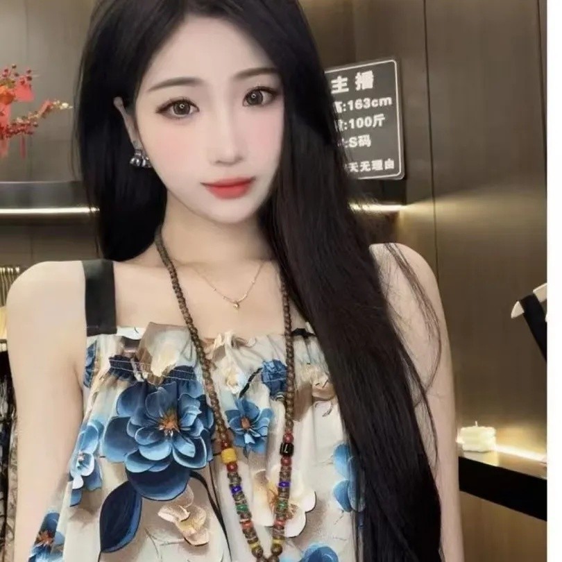 Yueyue Y Online 8 Super Pyjamas Western Style Low Price Impulse Classy Mid-Length Floral Print Niche