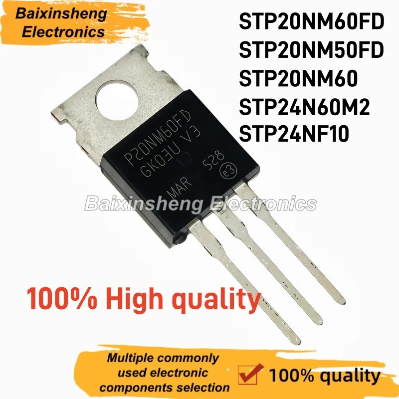 1-5PCS STP20NM60FD STP20NM50FD STP20NM60 STP24N60M2 STP24NF10 TO-220 ขายส่ง Field Effect ทรานซิสเตอร