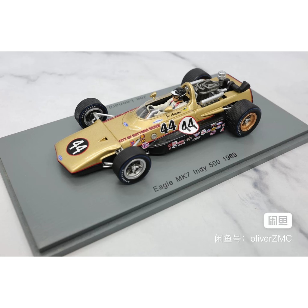 [Out of Print] spark 1/43 eagle mk7 indy500 Indy 500 Endurance Race Gas Engine, Rare Model, Original
