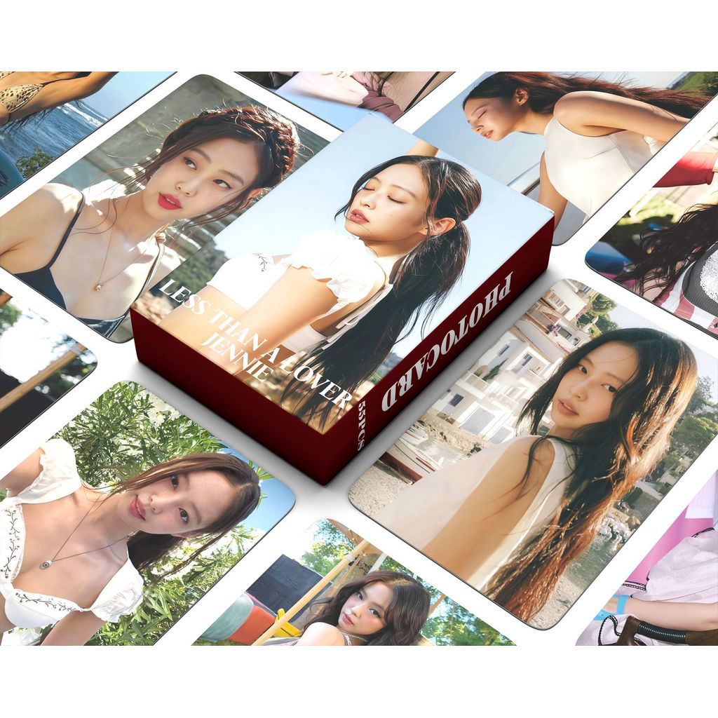 55pcs BP JENNIE LESS THAN A LOVER Lomo การ์ด 9th Anniversary World Tour deadline JUMP ROSE MESSY Rub