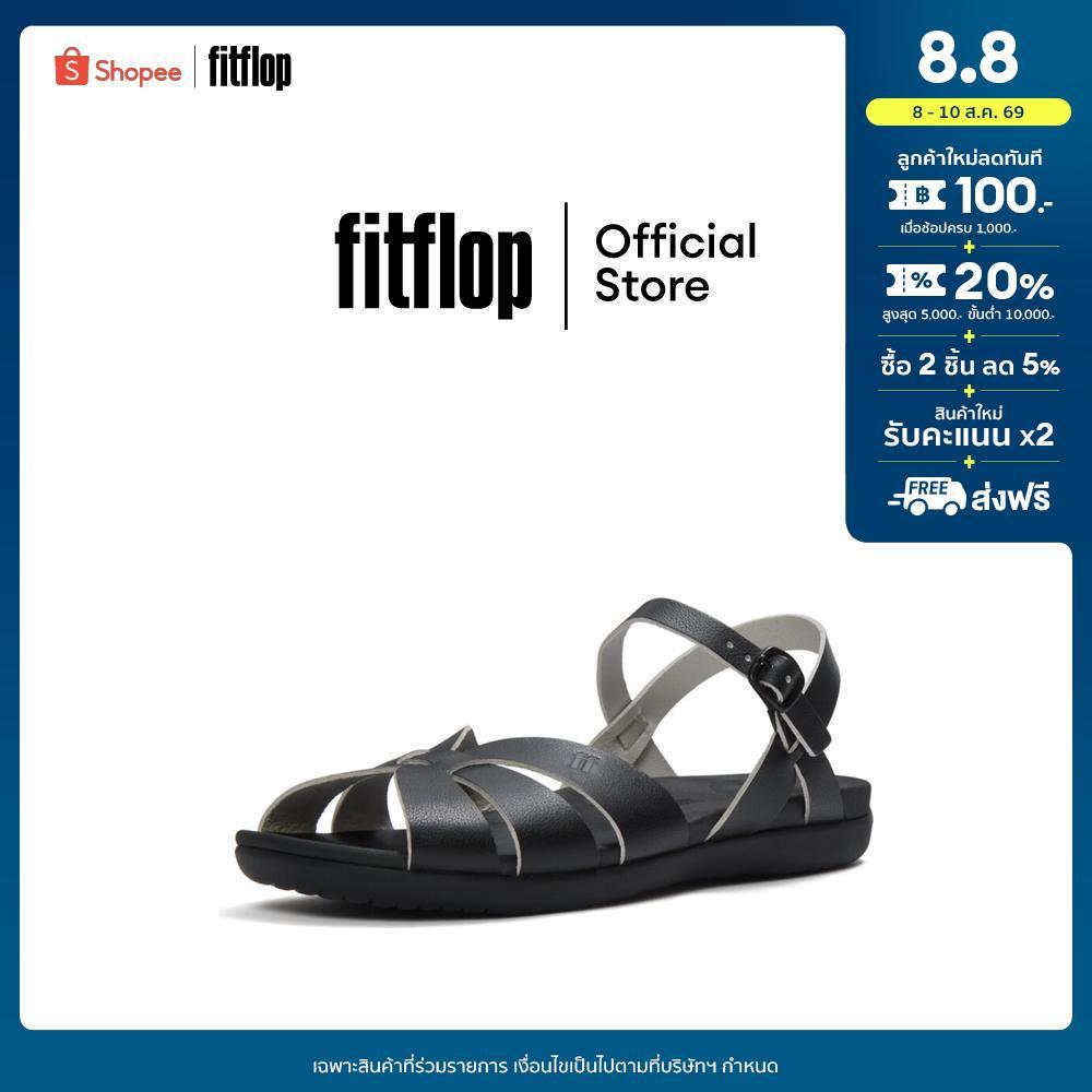 FITFLOP SOLAY WATERPROOF-LEAT WOVEN BS รองเท้าแตะแบบรัดส้นผู้หญิง รุ่น A5Z-001 สี BLACK