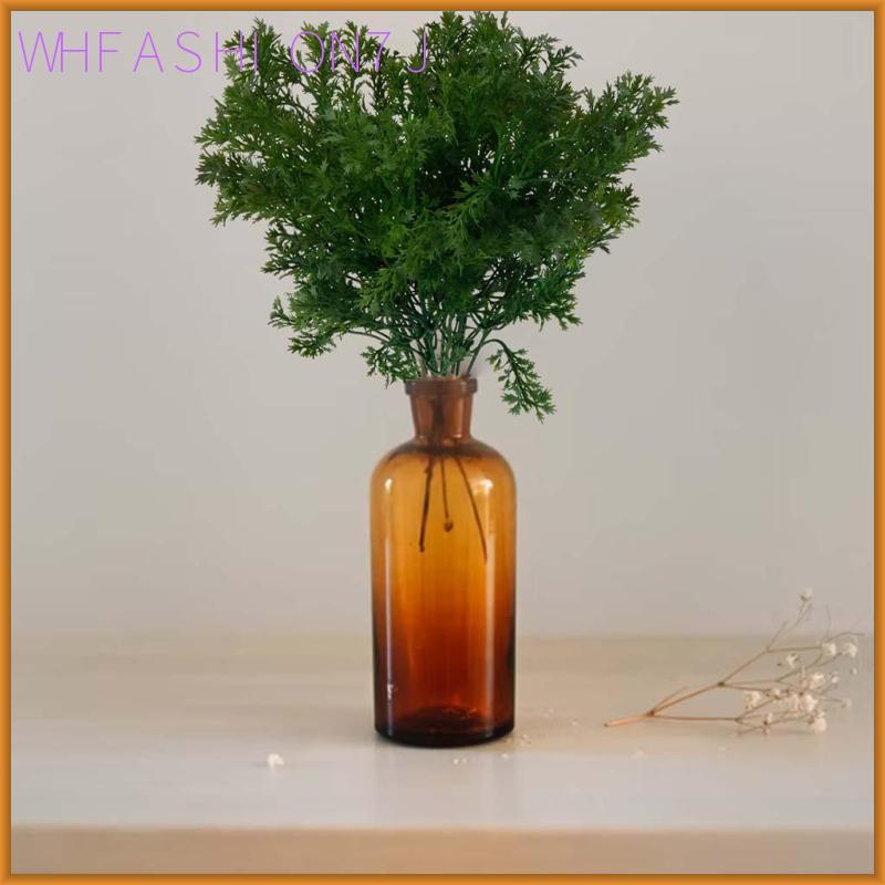 [whfashion7j] 36 ซม.สีเขียวประดิษฐ์พลาสติก 6-Branch Parsley Grass Home Wedding Deco
