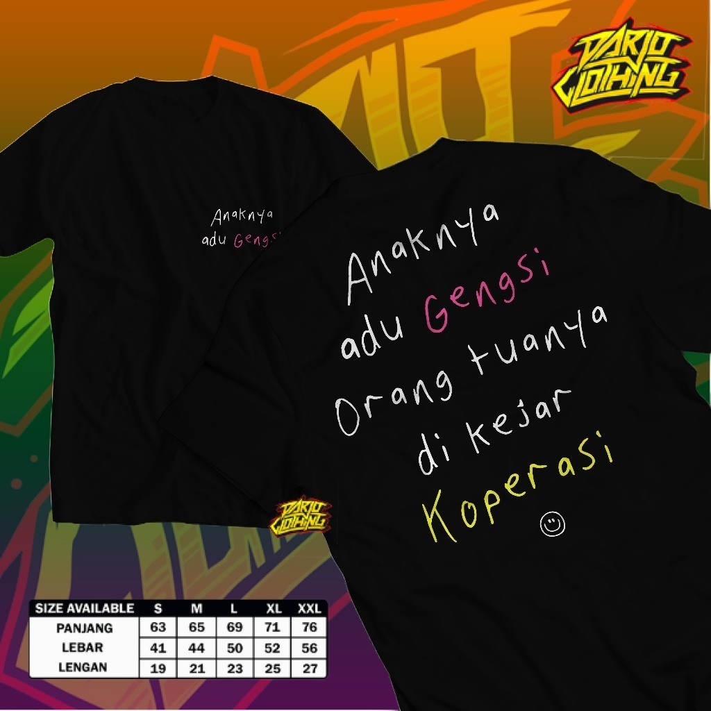 เสื้อยืด KATUN Adu Gangsi | Tee Combed 30s Cotton Slimfit