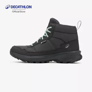Decathlon Women’S Waterproof Mid Hiking Boots รองเท้าเดินป่าข้อกลางกันน้ำสำหรับผู้หญิง รุ่น Nh100 Mid - Grey