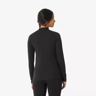 Decathlon Women'S Warm, Comfortable Thermal Ski Base Layer 100 เสื้อรองในผู้หญิงสำหรับเล่นสกี รุ่น Bl 100 - Black