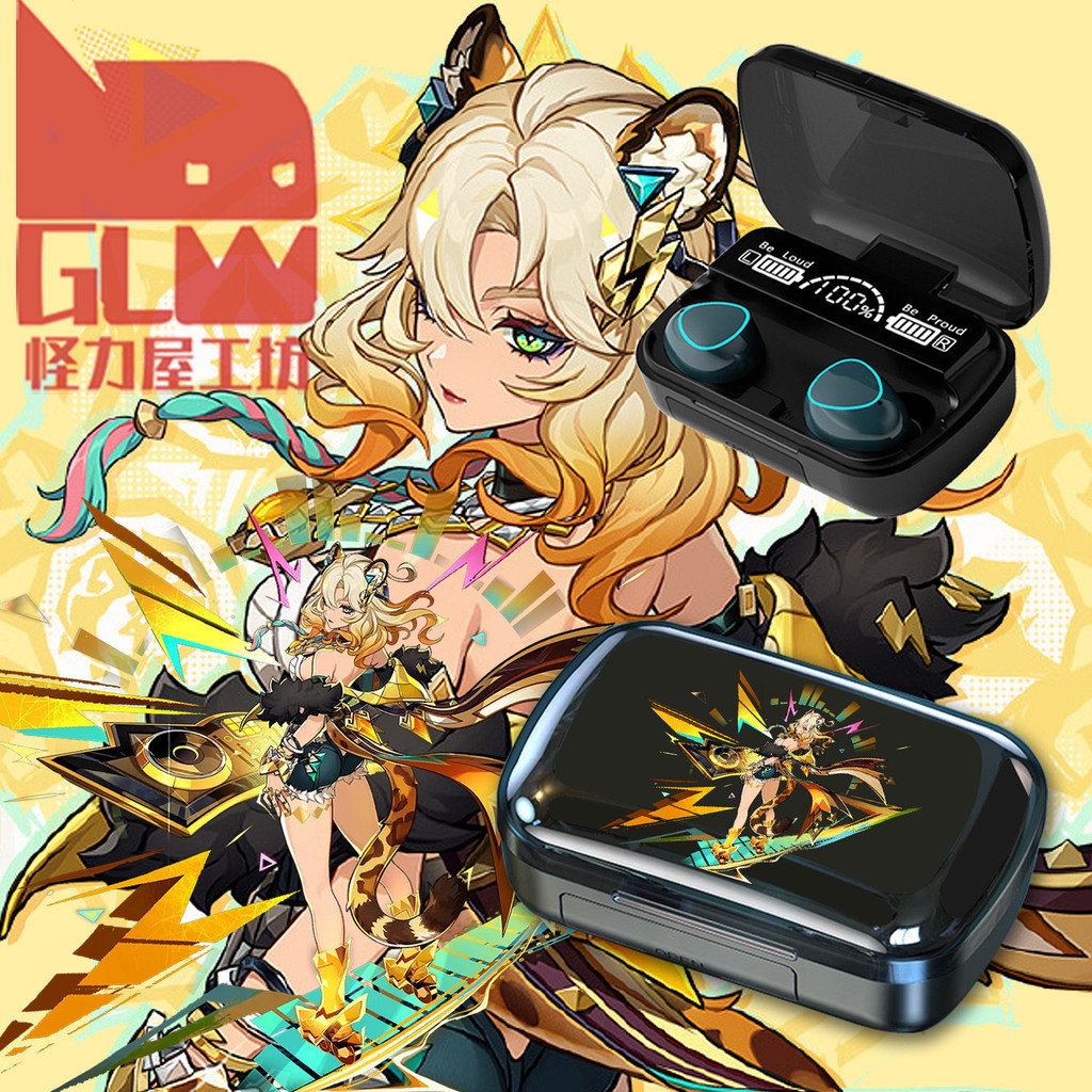 ★เก็นชิน อิมแพค★Xilonen Game Character Merchanded Wireless Bluetooth Headset การนําเสนอสินค้าสองมิติ