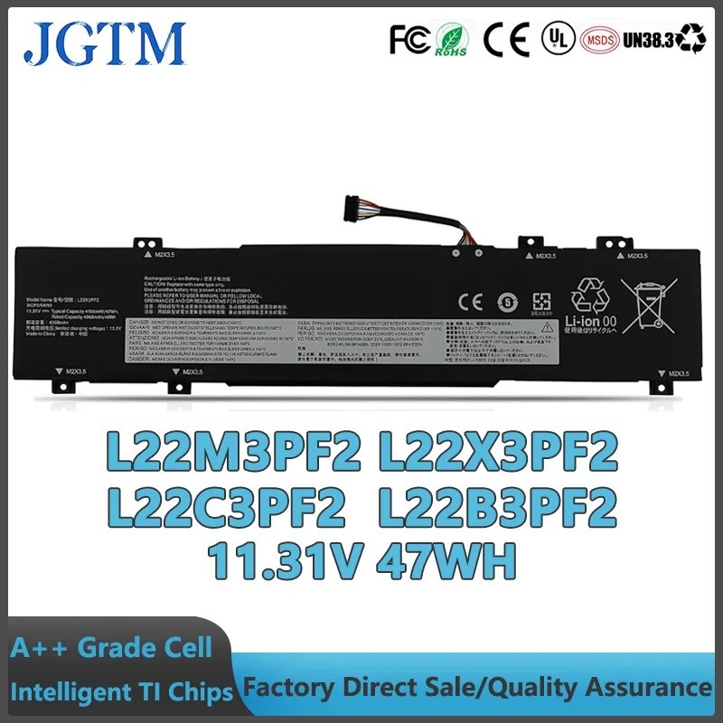 L22M3PF2 L22X3PF2 L22C3PF2 L22B3PF2 11.31V 47Wh แบตเตอรี่แล็ปท็อปสําหรับ Lenovo V14 V15 G4 AMN Ideap