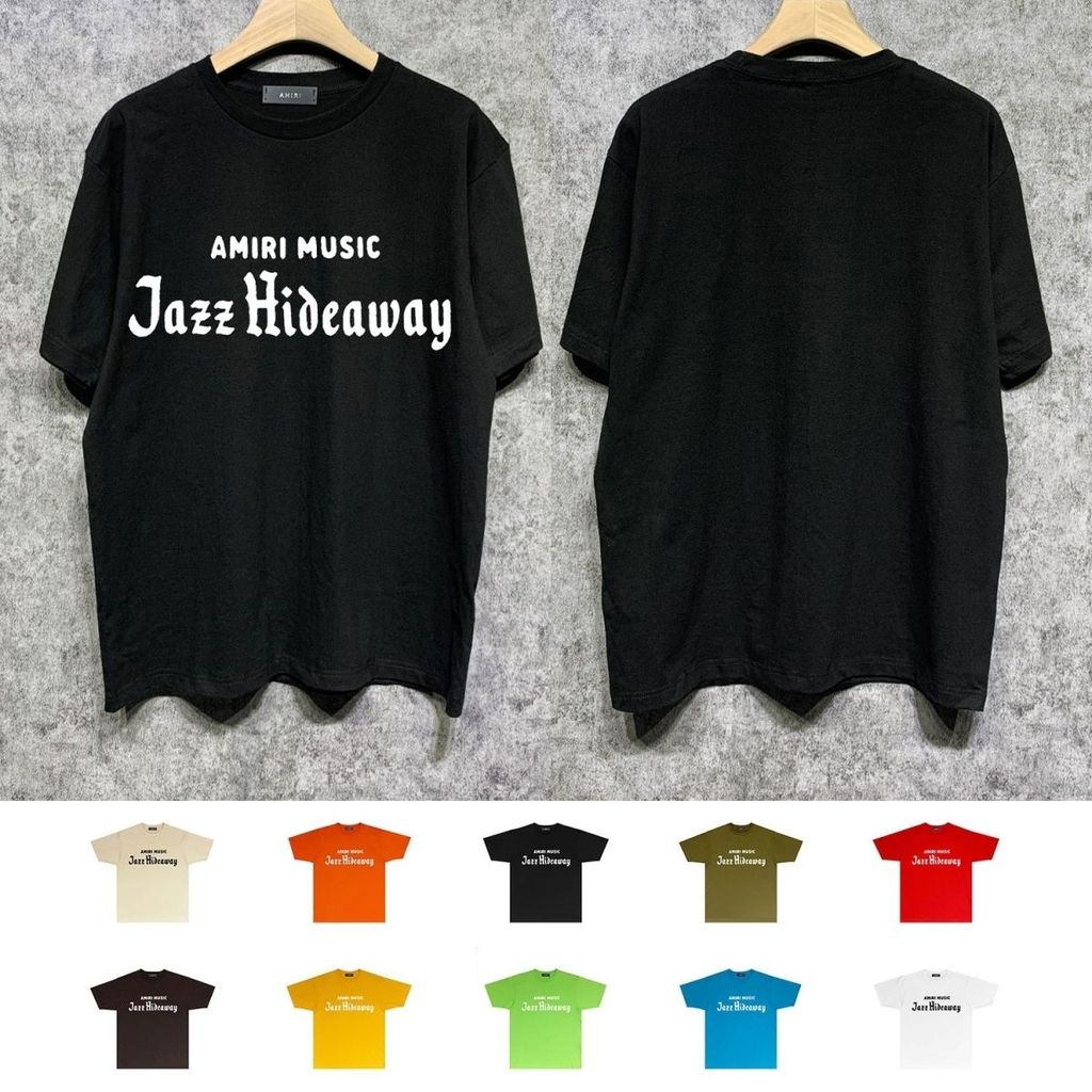IAI0 Amili ฤดูร้อนพิมพ์ตัวอักษรอเมริกันหลวมรอบคอสบายๆแขนสั้นเสื้อยืดผู้ชายผู้หญิง