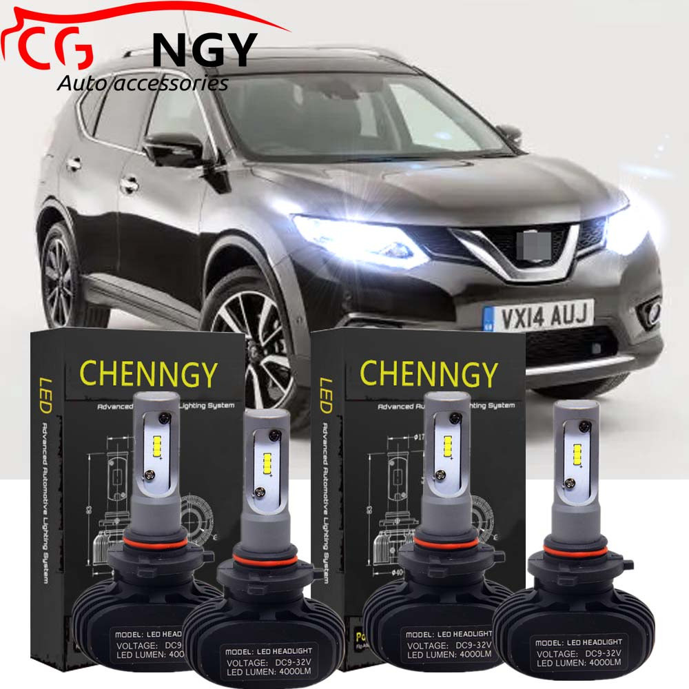 สําหรับ Nissan X-Trail / X Trail (T32) ( ปี 2013 - 2018 ) หลอดไฟหน้า LED BH High Low Beam 12-24V 600