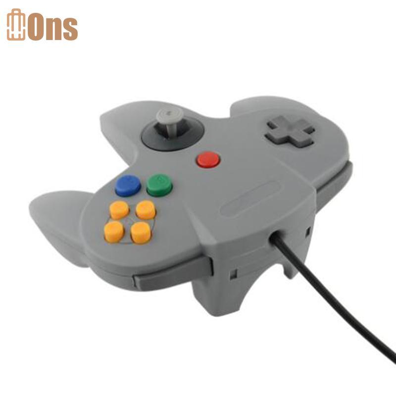 Ons Gaming Joypad จอยสติ๊ก USB Gamepad สําหรับเกม cube สําหรับ N64 64 PC ที่