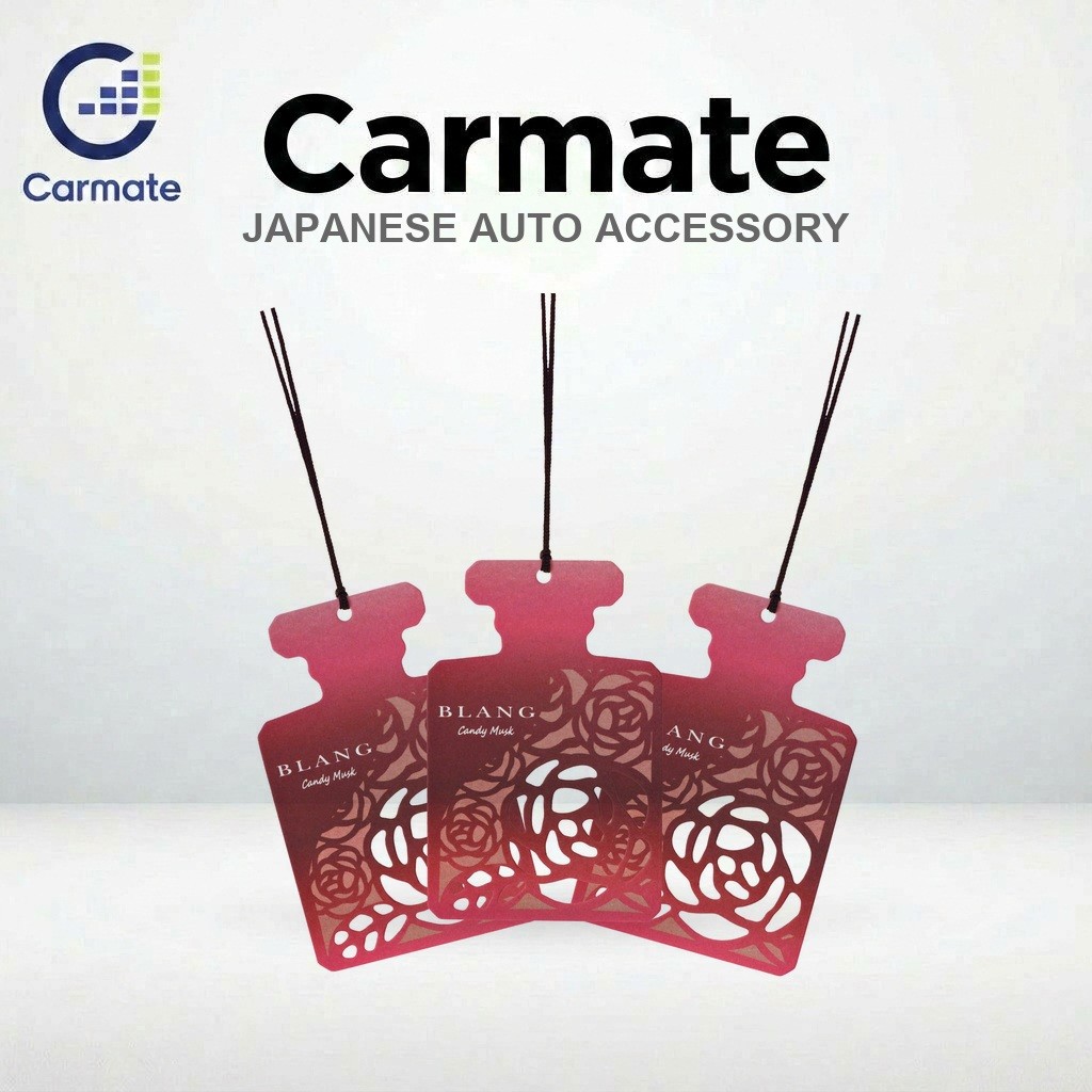 ชุดน้ำหอมแขวนในรถ Carmate 3 ชิ้น (Candy Musk + White Musk) | Carmate Hanging Car Air Freshener Set, 