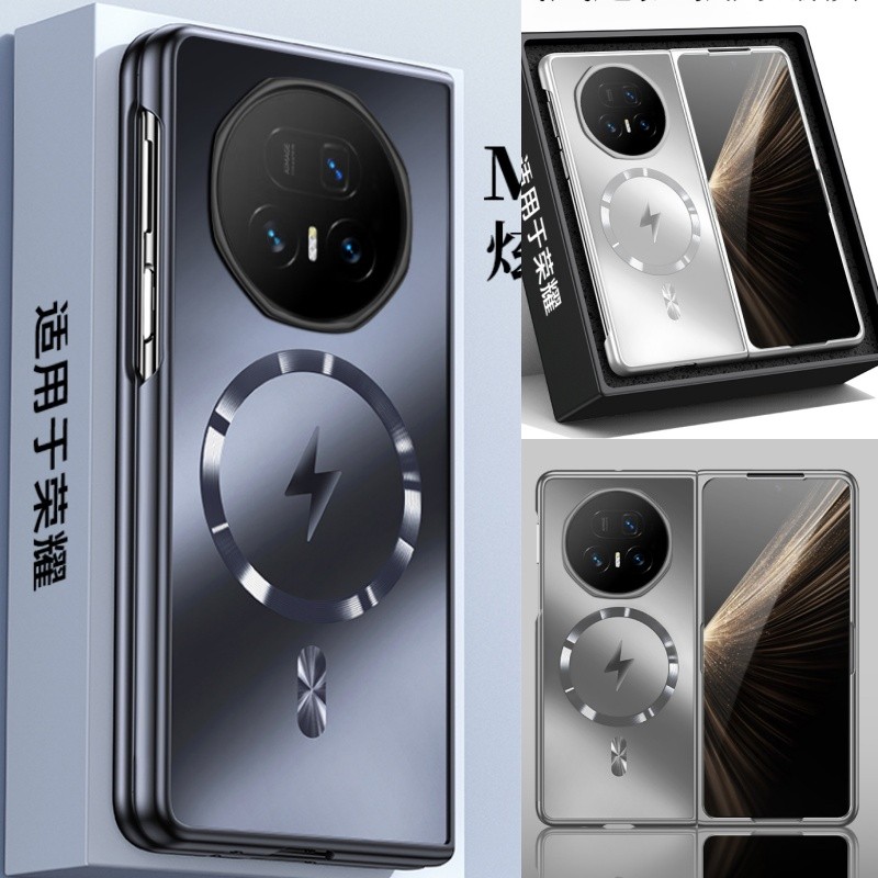 Strong Magnetic Skin Feel Slim เคสโทรศัพท์สําหรับ Honor Magic V6 V5 V3 V2 HUAWEI Mate X6 X5 X3 เคสกั