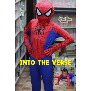 ชุดสไปเดอร์แมน ชุด Spiderman ภาคต่างๆ Velocity Stark Suit Into The Verse สไปเดอร์ สไปเดอร์แมน ชุดแฟนซี ฮีโร่ พร้อมส่ง