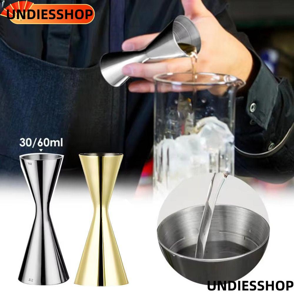 UNDIESSHOP วัด Jigger, 2oz 1oz 304 สแตนเลสสตีลแก้ว Shaker, Dual Shot หนาสไตล์ญี่ปุ่นวัดถ้วย Barware