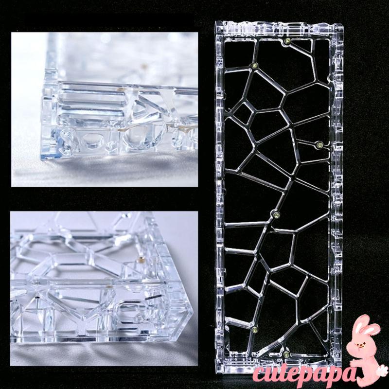 Cutep Clear Keyboard Case Kit พร้อมแผ่น Diffuser สําหรับ GH60 GT60 Keyboard Builders Holy 60 Style S