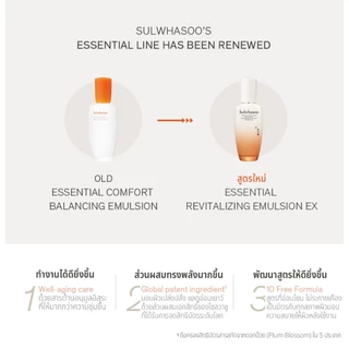 SULWHASOO Essential Revitalizing Emulsion EX 125ml อิมัลชั่นเนื้อน้ำนม เพิ่มความชุ่มชื้นพร้อมปลอบประโลมผิว