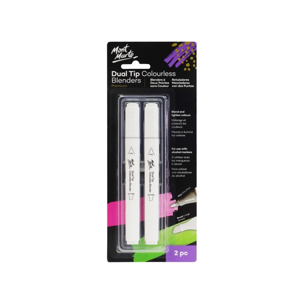 MONT MARTE ปากกามาร์กเกอร์ 2 หัว สำหรับเกลี่ยสี จำนวน 2 ด้าม