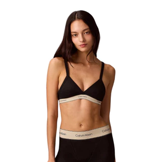 CALVIN KLEIN เสื้อชั้นในผู้หญิงตะขอหลัง Triangle Bra Heritage Cotton รุ่น QF8369AD UB1 - สีดำ