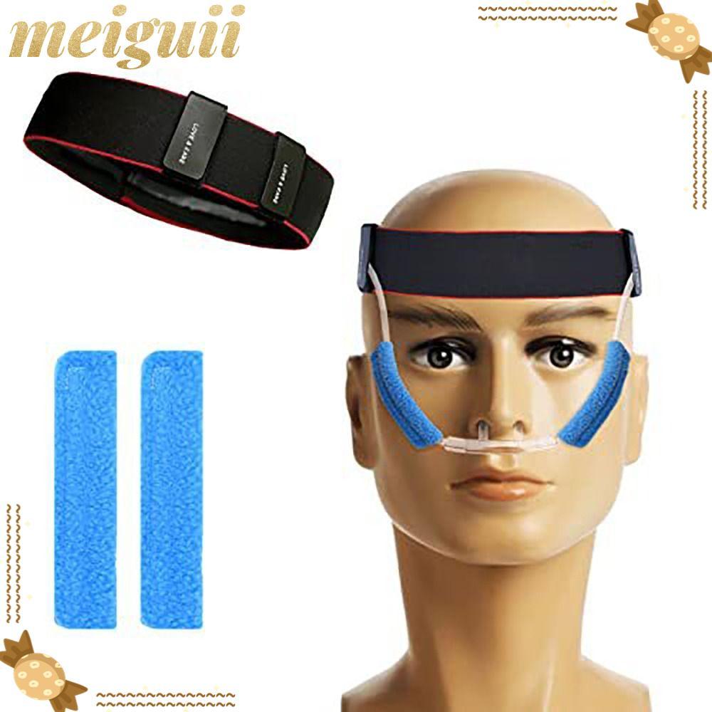 MEIGUII Nasal Cannula Ear Cushions, อุปกรณ์ออกซิเจน Universal Oxygen Cannula Cushion, Soft Polar Fle