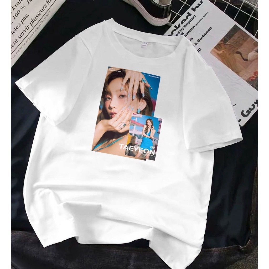 เสื้อยืดโอเวอร์ไซซ์ พิมพ์ลาย Forever1 Taeyeon PhotoS-5XL S-5XL