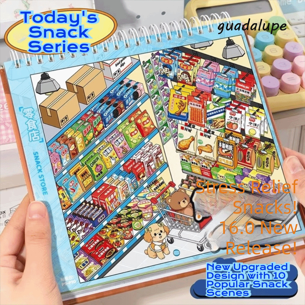GUADALUPE Store Code Goods Series Sticker, Store Code Goods PET Material 3D Scene Sticker, Scenery S