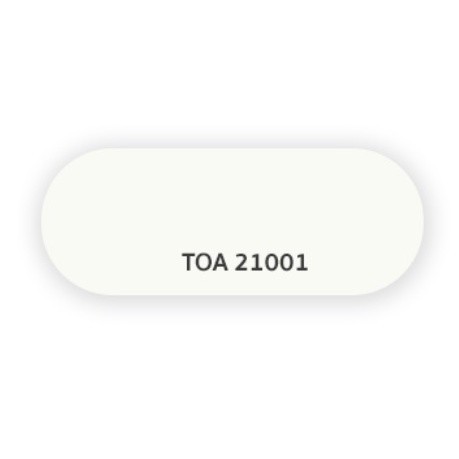 TOA สีทาบ้าน เฉดสี 21001 Duraclean A+ กึ่งเงา  3 ลิตร สีทาภายนอก