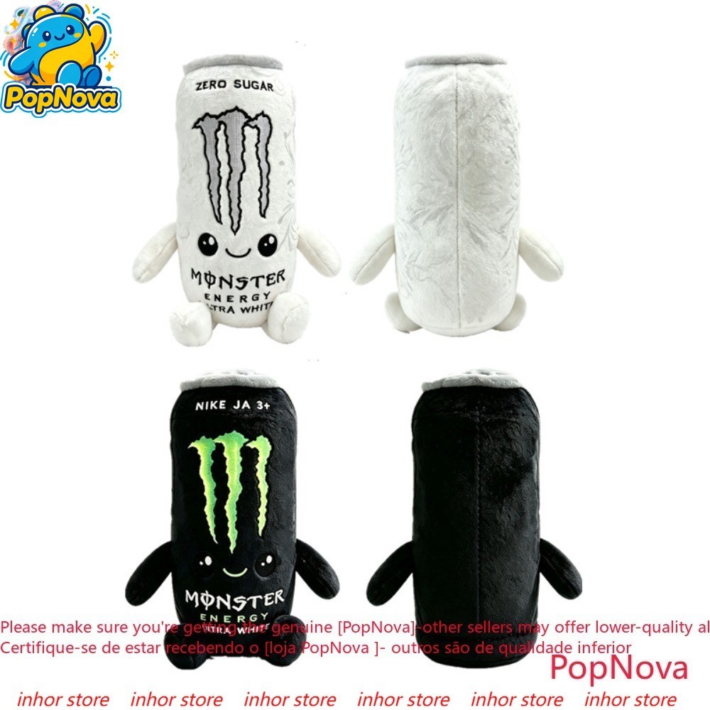 Monster Energy White Talon Plush Doll 0 Sugar Drink Jar ตุ๊กตาของเล่นตุ๊กตาผู้ใหญ่ฮาโลวีนคริสต์มาสขอ